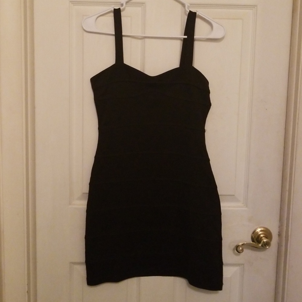 Black mini dress